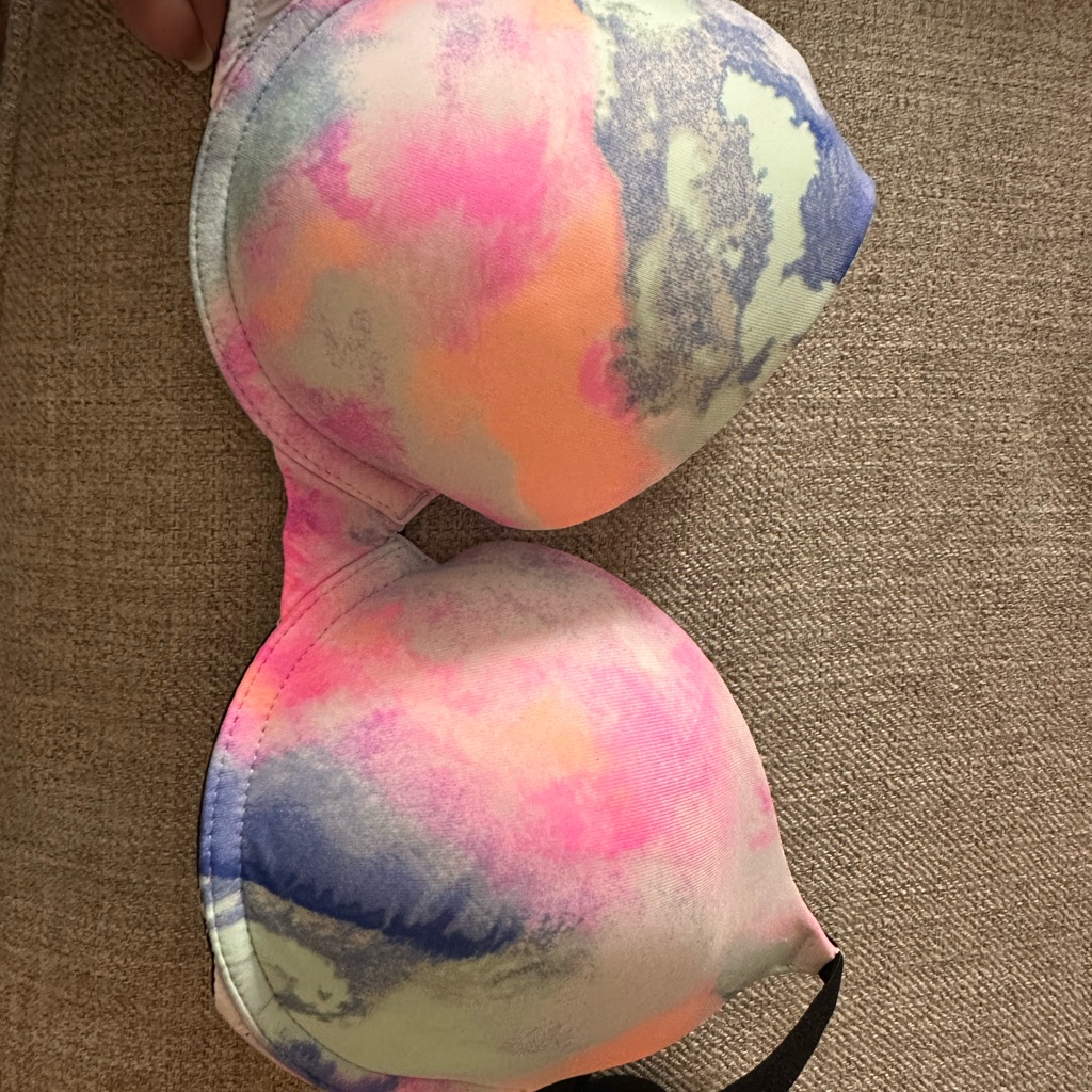 Colorful Tie-Dye 32c Wear Everywhere Padded Push Up Bra Pink Nwot Bra
